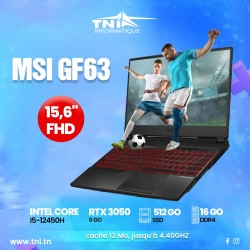 MSI GF63 12UDX-214XFR, I5...